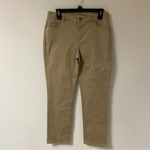 Coldwater Creek Women’s Khaki Pants Cotton Blend Si3 8